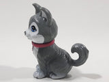 Mattel Barbie Adorable Pets Grey and White Husky Dog 2" Tall Plastic Toy Figure