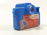 Disney Pixar Cars Miniature Blue Camera Shaped Picture Viewer 1 5/8" Wide Plastic Toy