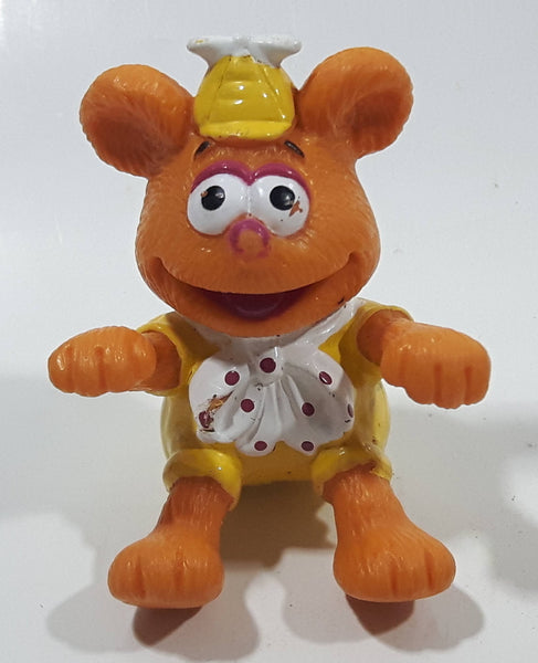1990 Muppet Babies Baby Fozzie Sitting 2" PVC Toy Figure