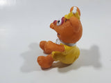 1990 Muppet Babies Baby Fozzie Sitting 2" PVC Toy Figure