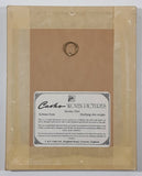 Vintage Cashs Woven Pictures Snowy Owl and Snowy Owl (Owlet) Woven Find Silk 3" x 4 1/4" Framed Wildlife Artwork