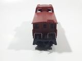 Tyco HO Scale Santa Fe A.T. & S. F. 7240 Red Plastic Caboose Train Car - Missing Two Wheels