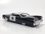 Jada Toys No. 92520 1959 Cadillac Eldorado Police Car #258 Black and White Die Cast Toy Race Car Vehicle Missing Rooftop Light