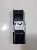 Jada Toys No. 92520 1959 Cadillac Eldorado Police Car #258 Black and White Die Cast Toy Race Car Vehicle Missing Rooftop Light