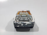 Vintage Majorette Pontiac Firebird Trans Am White Die Cast Toy Car Vehicle with Blown Motor