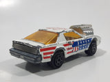 Vintage Majorette Pontiac Firebird Trans Am White Die Cast Toy Car Vehicle with Blown Motor