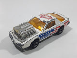 Vintage Majorette Pontiac Firebird Trans Am White Die Cast Toy Car Vehicle with Blown Motor