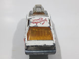 Vintage Majorette Pontiac Firebird Trans Am White Die Cast Toy Car Vehicle with Blown Motor
