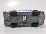 Vintage Majorette Pontiac Firebird Trans Am White Die Cast Toy Car Vehicle with Blown Motor