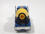 Vintage 1985 Matchbox Peterbilt Cement Mixer Semi Tractor Truck Blue 1/80 Scale Die Cast Toy Rig Vehicle