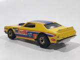 Vintage 1985 Hot Wheels Torino Stocker Yellow Die Cast Toy Car Vehicle