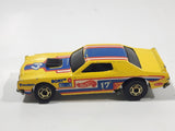 Vintage 1985 Hot Wheels Torino Stocker Yellow Die Cast Toy Car Vehicle