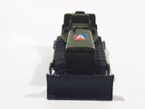 Vintage 1969 Lesney Matchbox Series Case Tractor Bull Dozer Army Olive Green Die Cast Toy Car Military Vehicle
