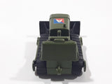 Vintage 1969 Lesney Matchbox Series Case Tractor Bull Dozer Army Olive Green Die Cast Toy Car Military Vehicle