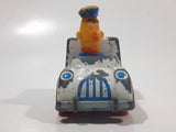 1981 Playskool The Muppets Sesame Street Bert Pigeon Patrol Police Officer White Die Cast Toy Car Vehicle Made in Hong Kong