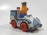 1981 Playskool The Muppets Sesame Street Bert Pigeon Patrol Police Officer White Die Cast Toy Car Vehicle Made in Hong Kong
