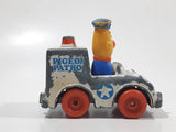 1981 Playskool The Muppets Sesame Street Bert Pigeon Patrol Police Officer White Die Cast Toy Car Vehicle Made in Hong Kong