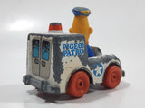 1981 Playskool The Muppets Sesame Street Bert Pigeon Patrol Police Officer White Die Cast Toy Car Vehicle Made in Hong Kong