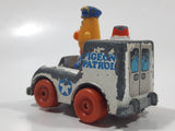 1981 Playskool The Muppets Sesame Street Bert Pigeon Patrol Police Officer White Die Cast Toy Car Vehicle Made in Hong Kong