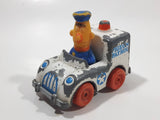 1981 Playskool The Muppets Sesame Street Bert Pigeon Patrol Police Officer White Die Cast Toy Car Vehicle Made in Hong Kong
