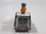 1981 Playskool The Muppets Sesame Street Bert Pigeon Patrol Police Officer White Die Cast Toy Car Vehicle Made in Hong Kong
