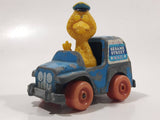 1982 Playskool The Muppets Sesame Street Big Bird Mail Truck Blue Die Cast Toy Car Vehicle Made in Hong Kong