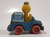 1982 Playskool The Muppets Sesame Street Big Bird Mail Truck Blue Die Cast Toy Car Vehicle Made in Hong Kong