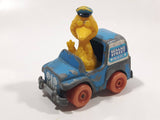 1982 Playskool The Muppets Sesame Street Big Bird Mail Truck Blue Die Cast Toy Car Vehicle Made in Hong Kong