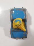 1982 Playskool The Muppets Sesame Street Big Bird Mail Truck Blue Die Cast Toy Car Vehicle Made in Hong Kong