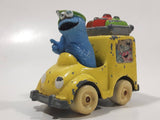 1981, 1983 Playskool The Muppets Sesame Street Blue Cookie Monster Yellow Die Cast Toy Car Vehicle