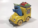 1981, 1983 Playskool The Muppets Sesame Street Blue Cookie Monster Yellow Die Cast Toy Car Vehicle