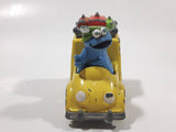 1981, 1983 Playskool The Muppets Sesame Street Blue Cookie Monster Yellow Die Cast Toy Car Vehicle