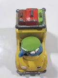 1981, 1983 Playskool The Muppets Sesame Street Blue Cookie Monster Yellow Die Cast Toy Car Vehicle