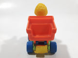 1982 Playskool The Muppets Sesame Street Big Bird Builders Dump Truck Green and Orange Die Cast Toy Car Vehicle