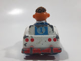 1981 1983 Playskool The Muppets Sesame Street Ernie Race Car White Die Cast Toy Car Vehicle