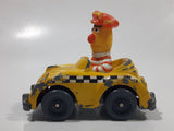 1981 1983 Playskool The Muppets Sesame Street Bert Taxi Cab Driver Yellow Die Cast Toy Car Vehicle