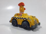 1981 1983 Playskool The Muppets Sesame Street Bert Taxi Cab Driver Yellow Die Cast Toy Car Vehicle