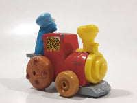1981 Playskool Muppets Sesame Street Cookie Monster Train Locomotive Red and Yellow Die Cast Toy Car Vehicle