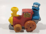 1981 Playskool Muppets Sesame Street Cookie Monster Train Locomotive Red and Yellow Die Cast Toy Car Vehicle