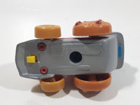 1981 Playskool Muppets Sesame Street Cookie Monster Train Locomotive Red and Yellow Die Cast Toy Car Vehicle