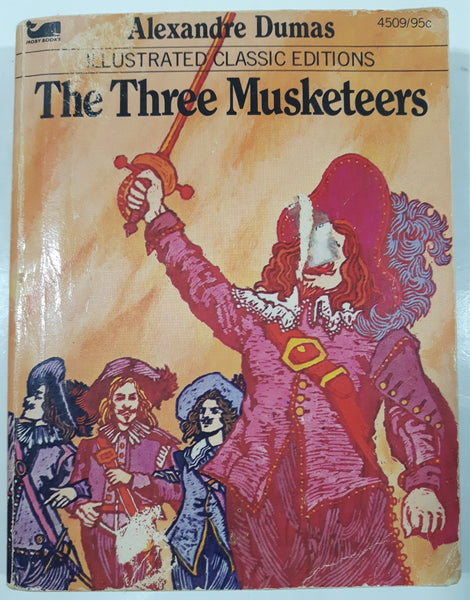 Vintage 1977 Hoby Books Illustrated Classic Editions The Three Musketeers Paper Cover Book 4509 Alexandre Dumas