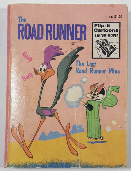 Vintage 1974 Merigold Press A Big Little Book Flip-It Cartoon The Road Runner The Last Road Runner Mine Paper Cover Book 5767-2