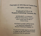 Vintage 1976 Whitman A Big Little Book Marvel Comics Spider-Man Zaps Mr. Zodiac Paper Cover Book 5779