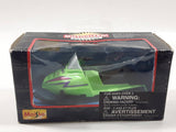 Maisto No. 21080 Motorized Snowmobile Power GT-2 Green 4 1/2" Long Pull Back Action  Plastic Die Cast Toy Vehicle New in Box