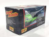 Maisto No. 21080 Motorized Snowmobile Power GT-2 Green 4 1/2" Long Pull Back Action  Plastic Die Cast Toy Vehicle New in Box