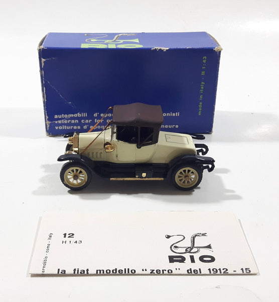 Rio 1914 Fiat Zero Carrozzata Spyder Scoperta 1/43 Scale Die Cast Toy Car Vehicle In Box