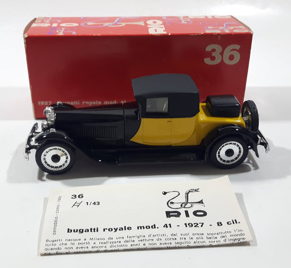 Rio 1927 Bugatti Royale Mod. 41 1/43 Scale Die Cast Toy Car Vehicle In Box