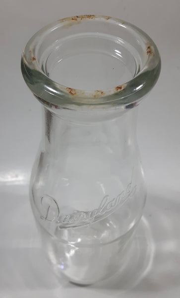 Vintage Dairyland 8 1/4" Tall Embossed Glass Milk Bottle