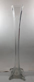 Thick and Heavy 20" Tall Eiffel Tower Clear Glass Flower Vase