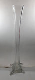 Thick and Heavy 20" Tall Eiffel Tower Clear Glass Flower Vase